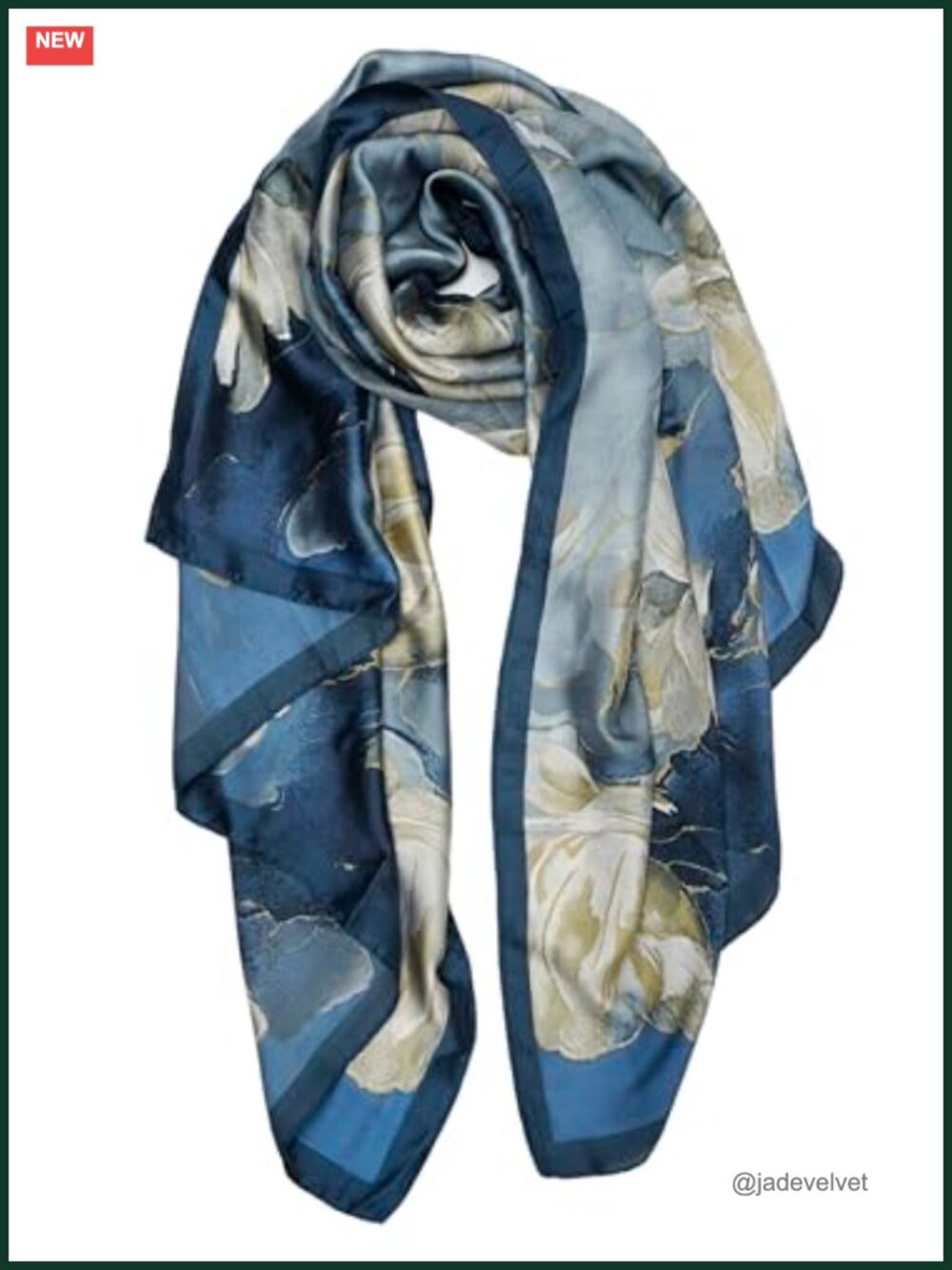 Large Satin Scarf for Women, Lightweight Silky Shawl Wrap 70x35
